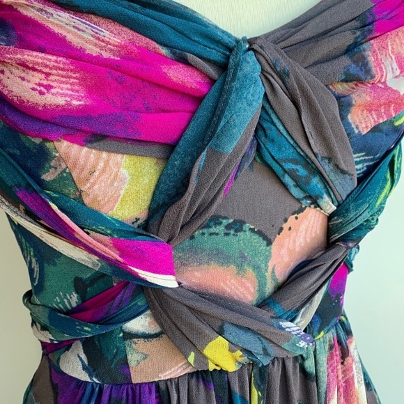 Stunning TED BAKER floor length dress TB 2= US 4 - Picture 3 of 14